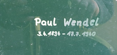 Schriftzug Paul Wendel