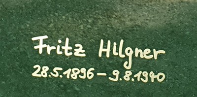 Schriftzug Fritz Hilgner