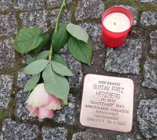 Stolperstein für Gustav Herzberg