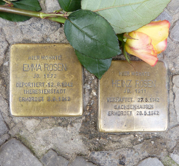 Stolpersteine Heinz & Emma Rosen