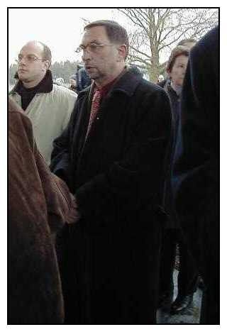 Joachim Müller im Gedenken in Sachsenhausen