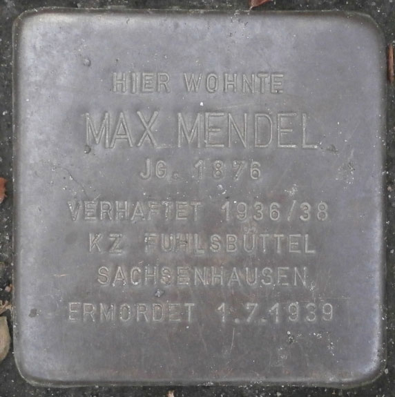 Gedenkbuch Max Mendel