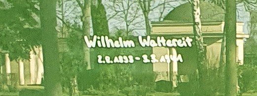Schriftzug Wilhelm Waltereit